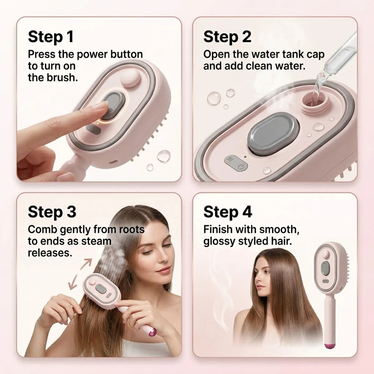 FlexiGroom Detangling Hair Comb – Lightweight & Versatile Styling Tool