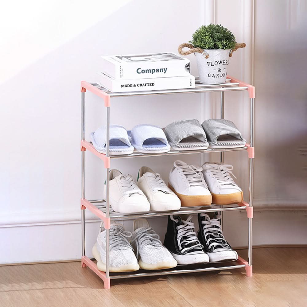 Versatile Vertical Shoe Organizer with Tiered Storage