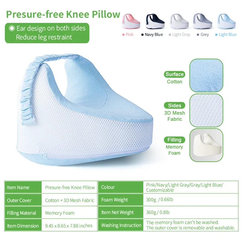 CloudNest Comfort Pillow – Ergonomic Leg Support for Side Sleepers