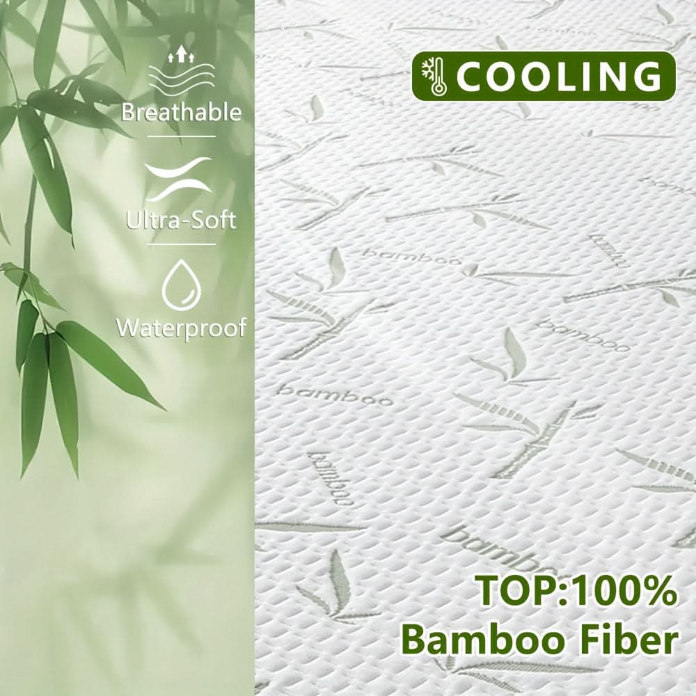 EcoComfort – Ultra-Breathable Bamboo Mattress Protector for Summer Bliss