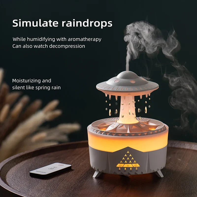 AquaGlow 350ML Portable USB Humidifier with Remote Control
