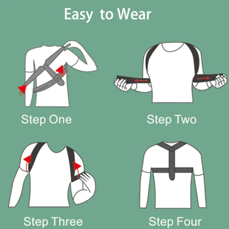 FlexiPosture Adjustable Support Brace – Comfortable Back Alignment for All