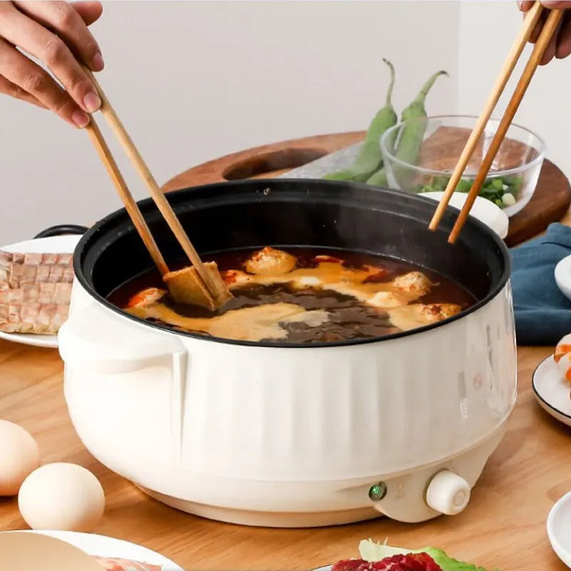 SwiftCook Compact Electric Steamer & Hot Pot for Quick Meals