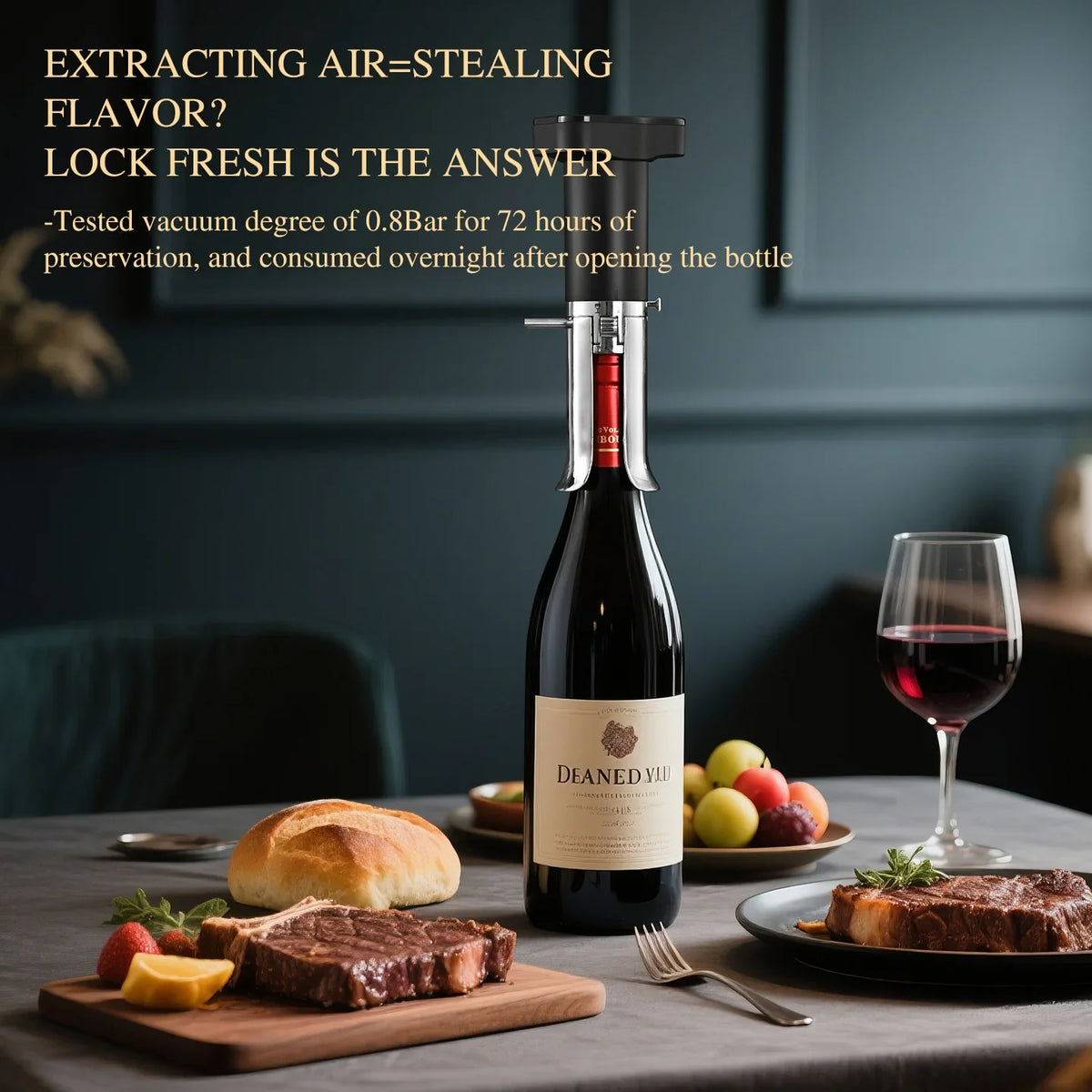 SmartWine Pro Electric Corkscrew & Preservation Set