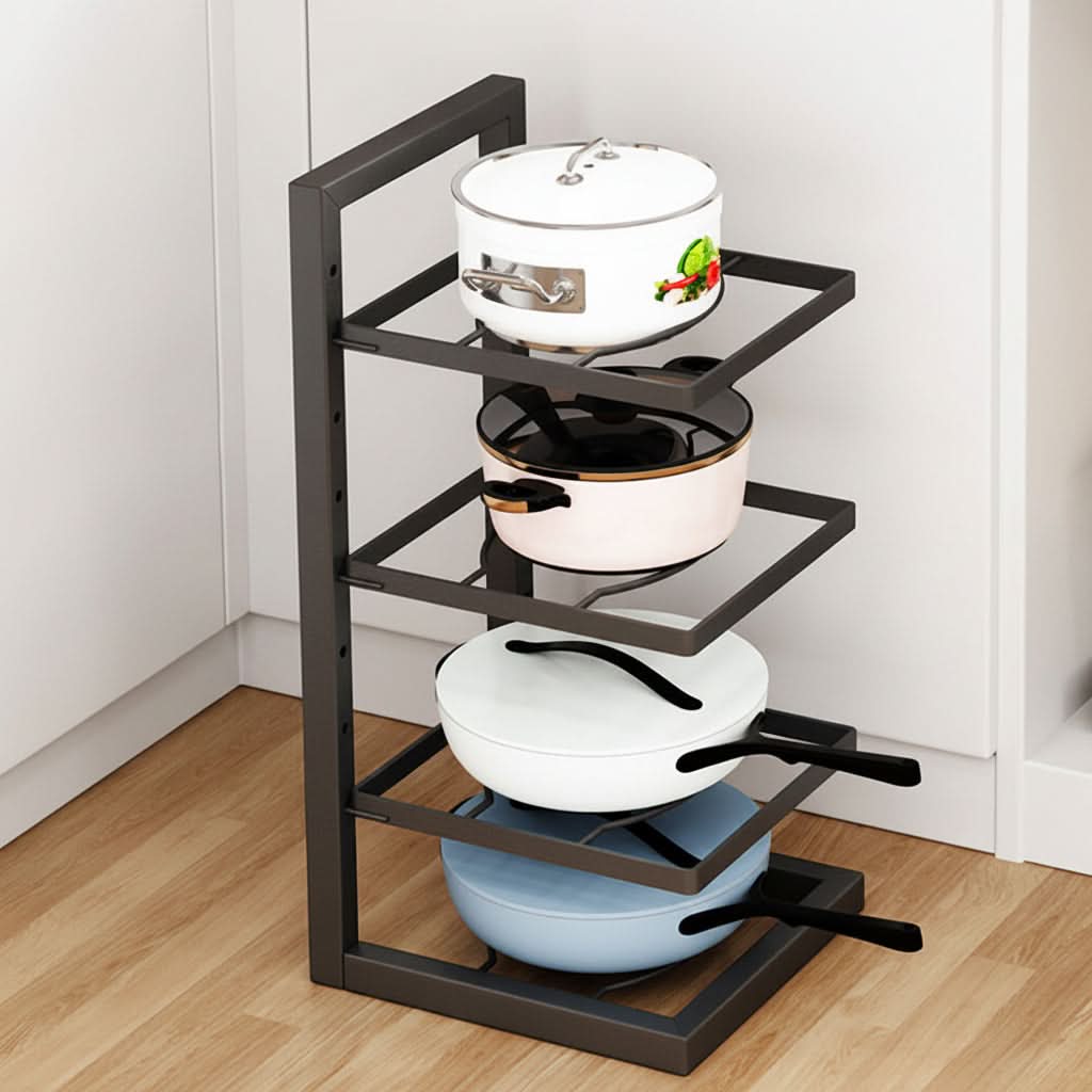 Versatile Kitchen Organizer for Pots & Pans Storage