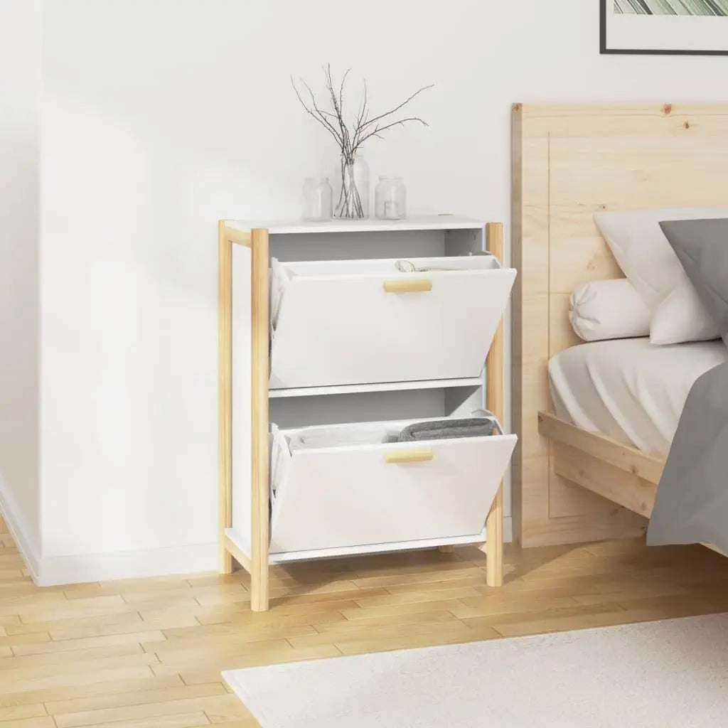 Shoe Storage Cabinet with Doors for Entryway – Slim Design