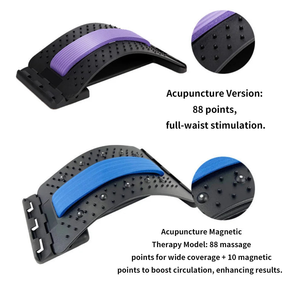 LuminaFlex Adjustable Back Support Stretcher – Tailored Relief for Comfort and Posture