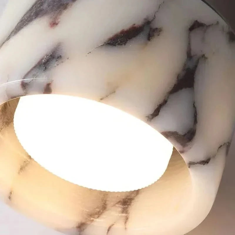 Elegance in Illumination - Marble-Style LED Ceiling Fixture