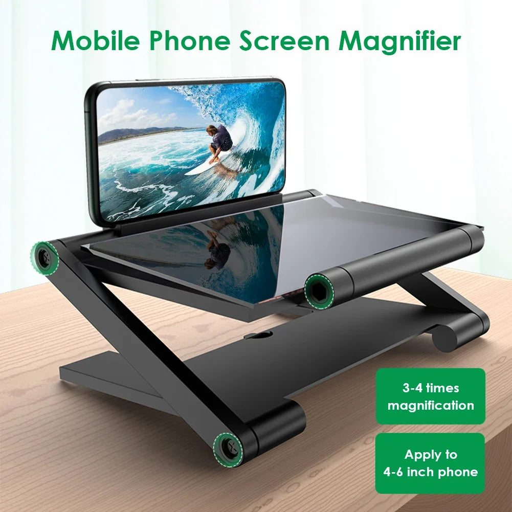 SmartView 8-Inch Mobile Screen Amplifier – Adjustable Stand for Enhanced Viewing