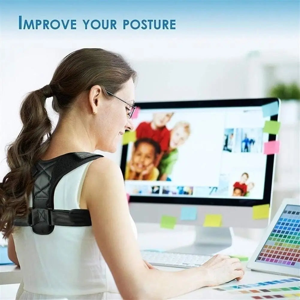 FlexiPosture Adjustable Support Brace – Comfortable Back Alignment for All