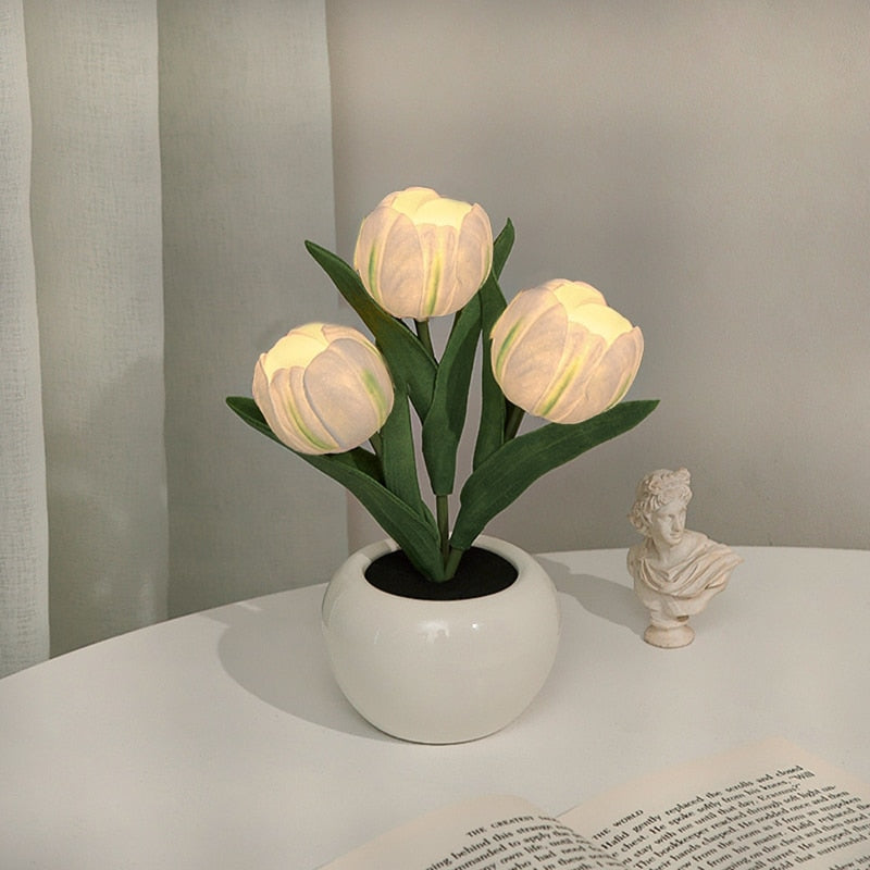 Luminous Tulip-Shaped Night Light
