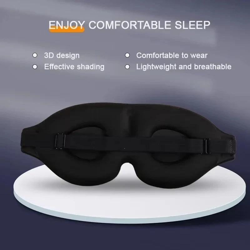 SereneVision 3D Comfort Sleep Mask – Adjustable Light-Blocking Eye Cover