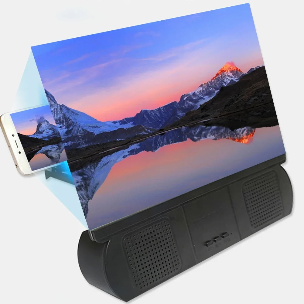 SpectraView 10-Inch 3D Smartphone Screen Enhancer with Bluetooth Speaker
