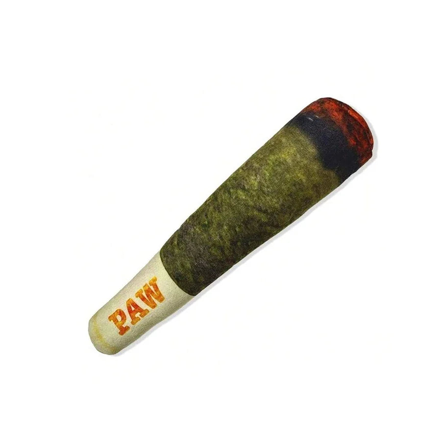 Plush Paws Squeaky Cigar Toy – Engaging Comfort for Dogs