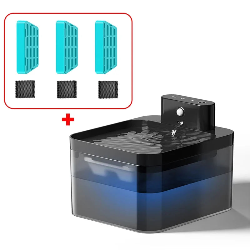 PawStream Cordless Cat Water Fountain | Rechargeable Sensor Dispenser