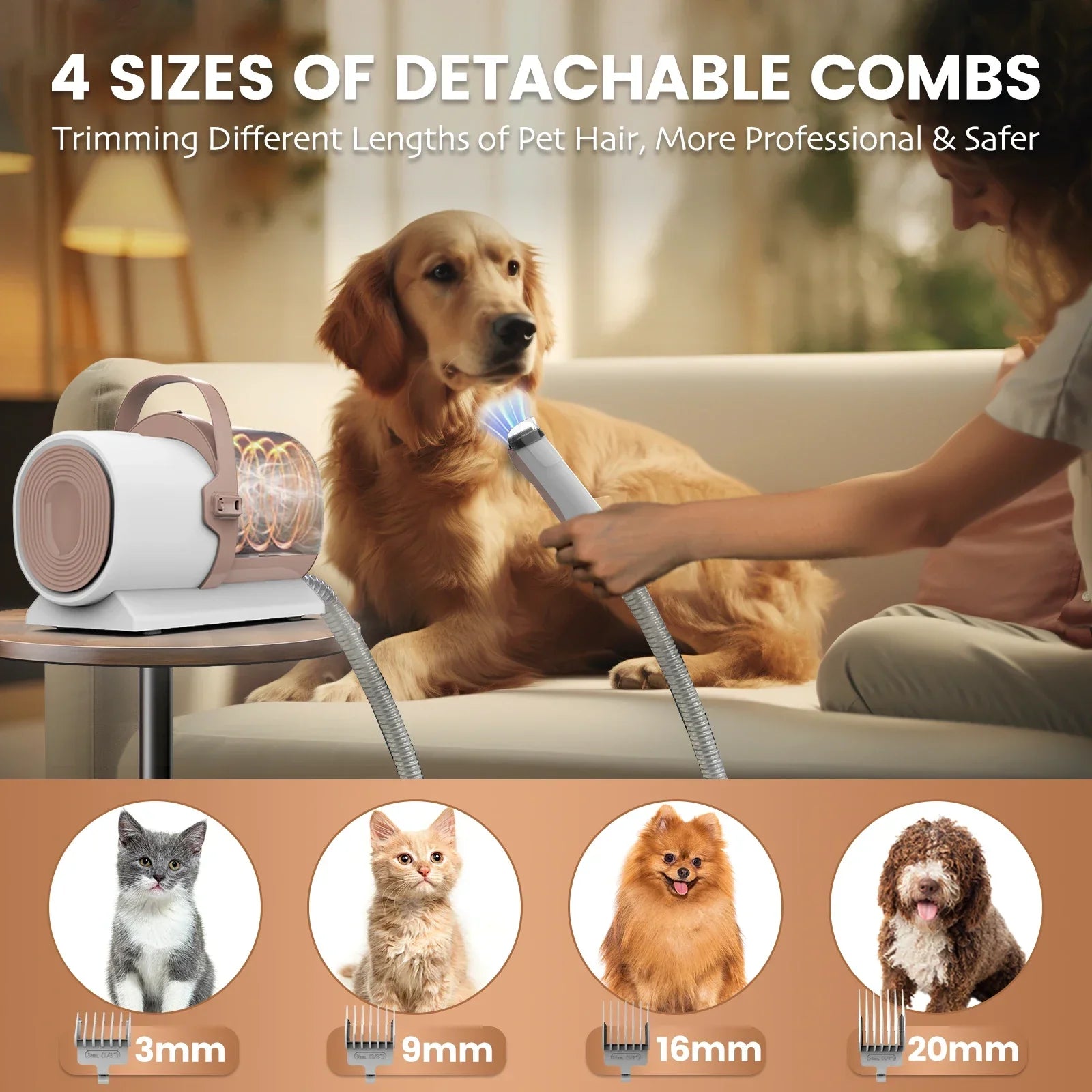 PawPerfect Pet Grooming Vacuum System | 11000Pa Hair Removal Kit