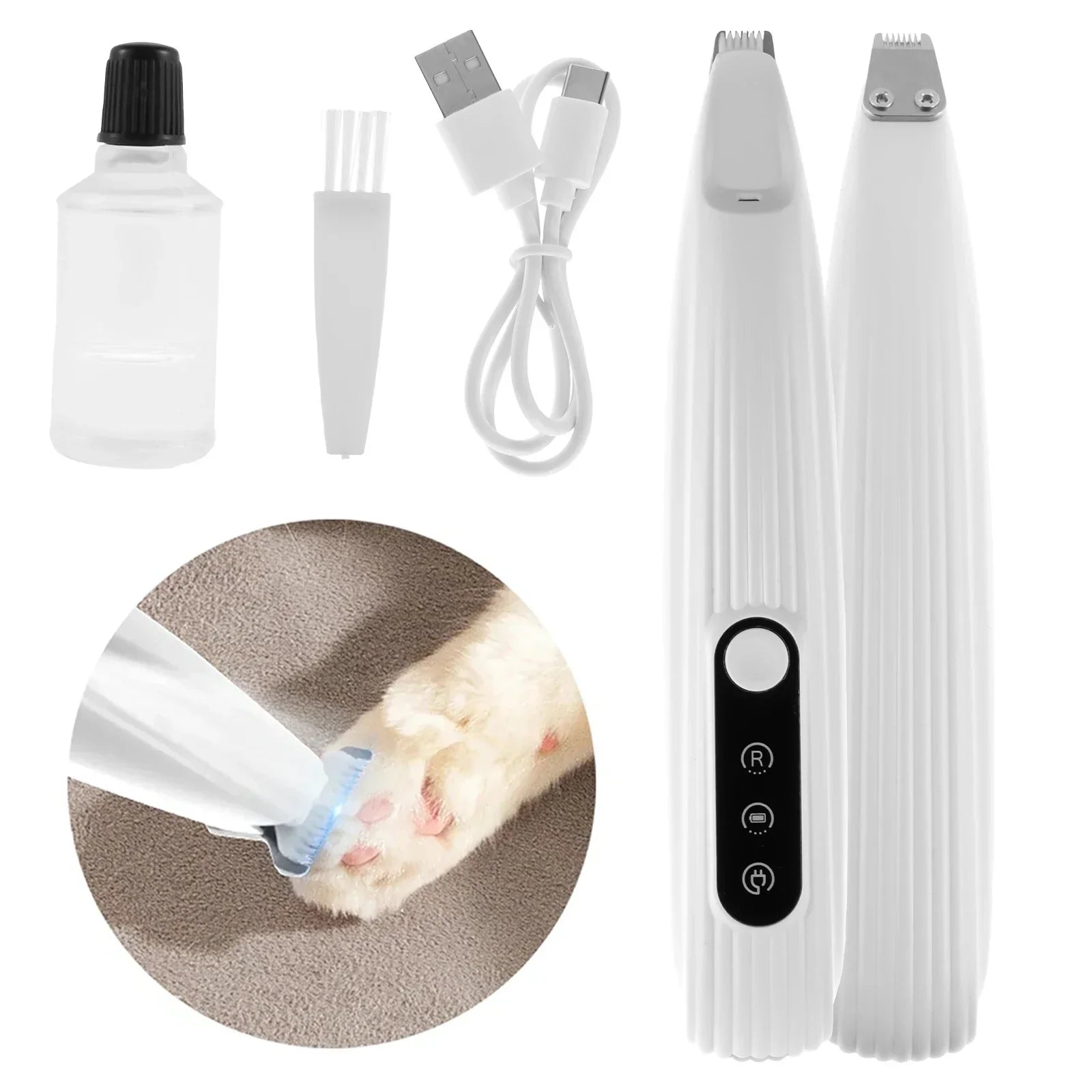 PawPerfect LED Pet Trimmer – Cordless, Quiet & Waterproof Grooming Tool