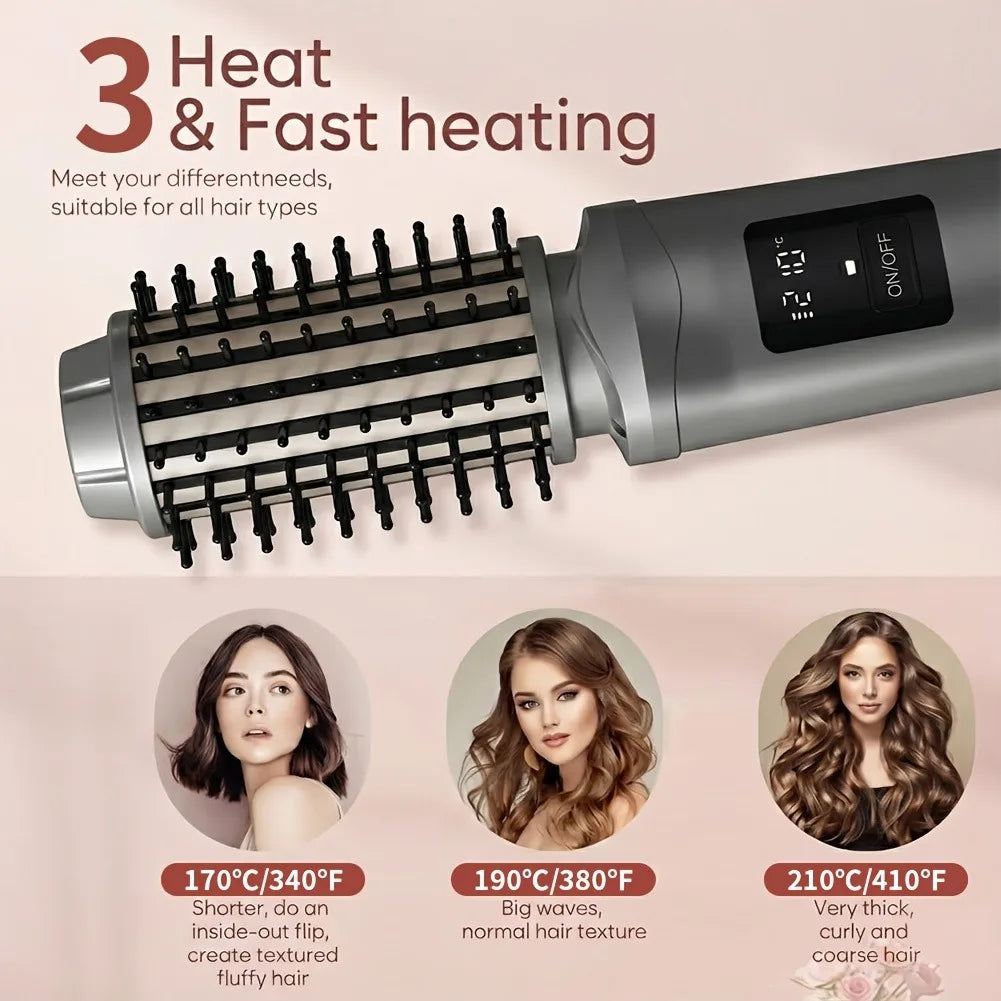 FlexiStyle Cordless Hair Straightening Comb – 2600mAh Rechargeable Portable Hair Styler
