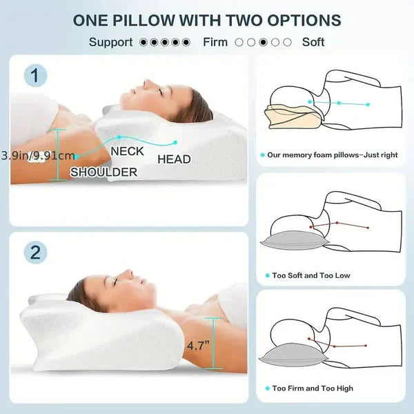 ErgoRest Pillow with Side Support - Perfect for Comfort Sleep