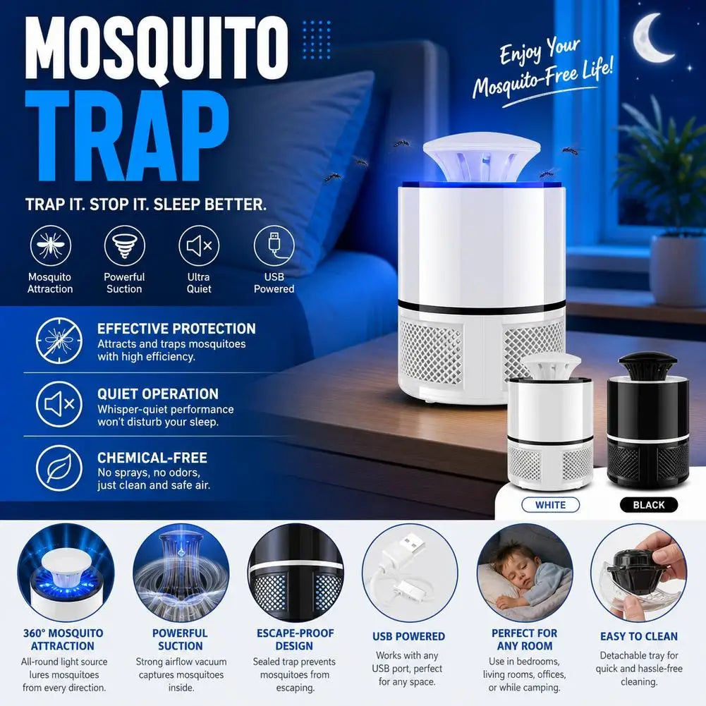 StarGlow USB Insect Eliminator Lamp – Indoor Mosquito Trap with 12V Power