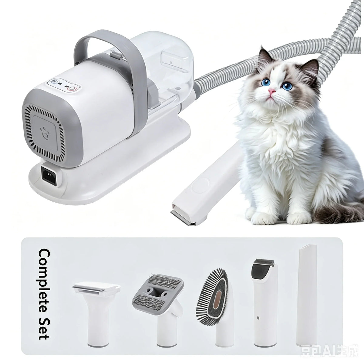 Ultimate Pet Grooming Vacuum System | 5-in-1 Tool Kit for Pets