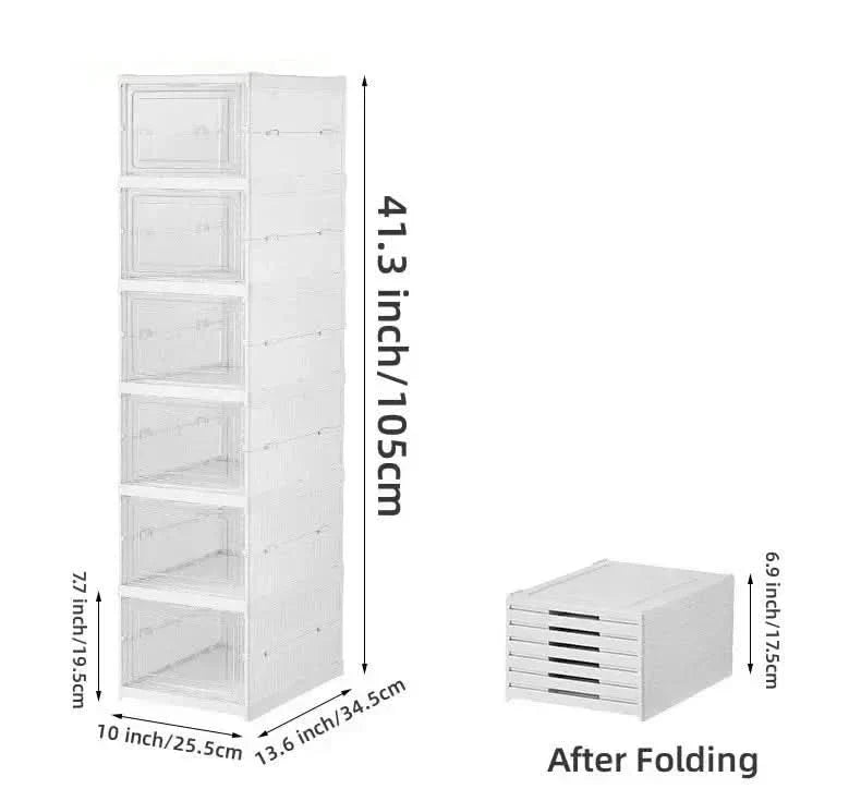 ClarityBox – Space-Efficient Shoe Organizer for Stylish Homes