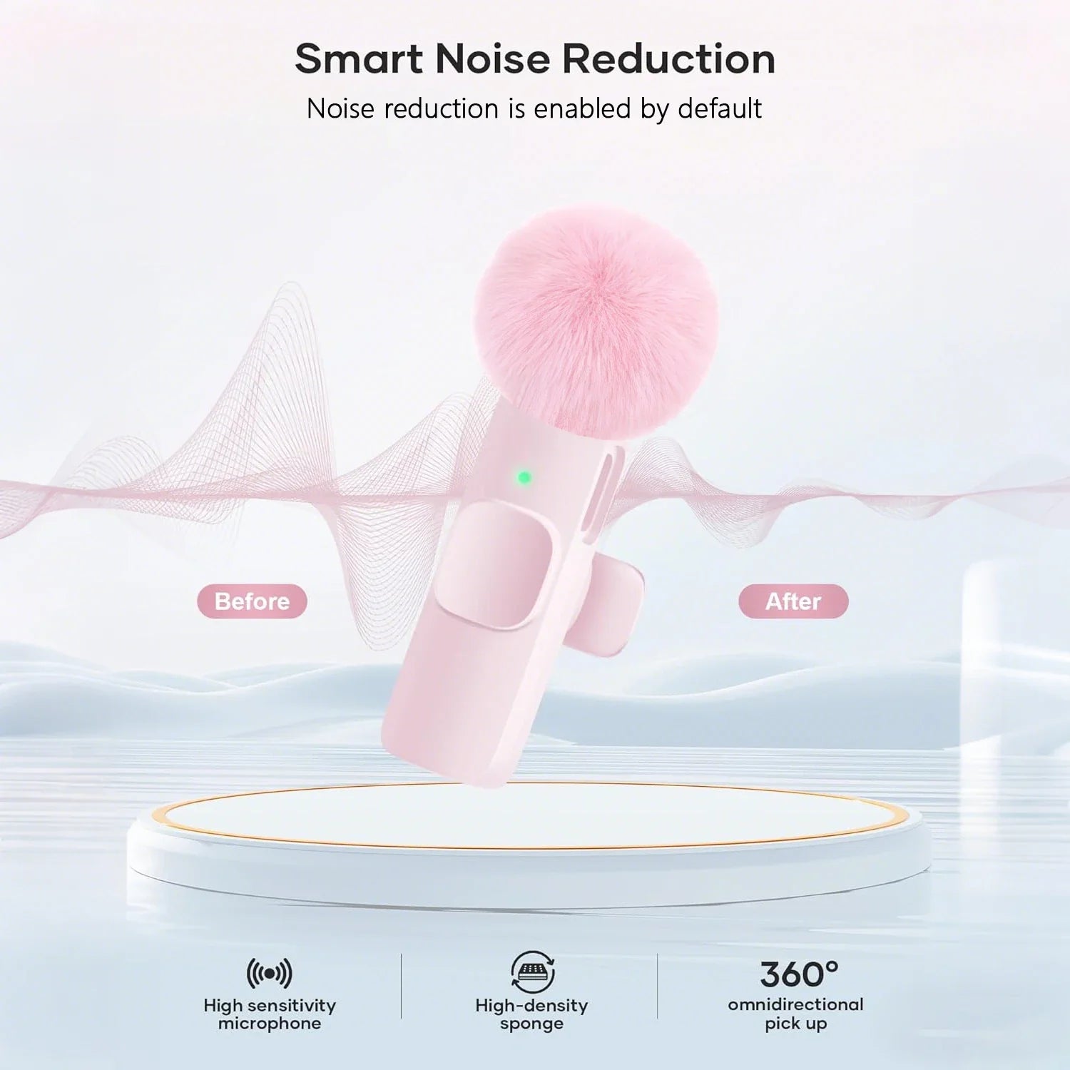 Clip-On Wireless Microphone – USB-C Lavalier Mic for Seamless Audio