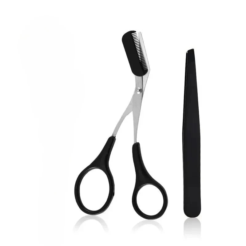 Trio of Precision Brow Tools – Stainless Steel Grooming Essentials