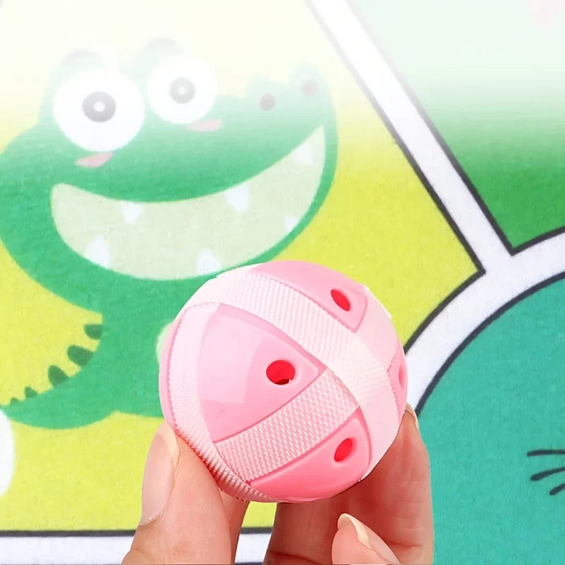 Family Fun Target Toss Game with Sticky Balls for Kids