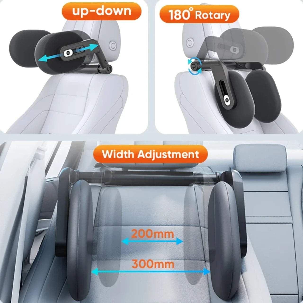 ErgoComfort Adjustable Car Neck Cushion – Travel-Friendly Support