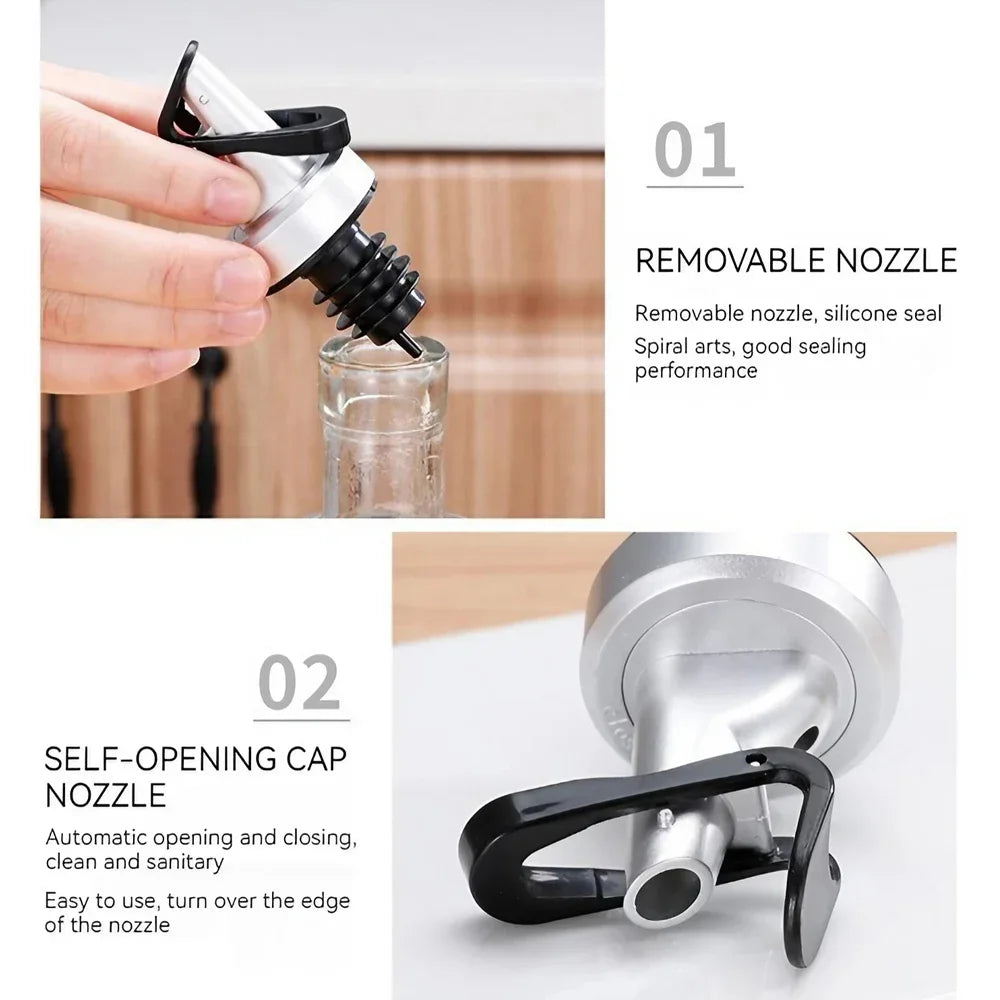 SmartSpray Olive Oil Dispenser with Easy Flip Top – Refillable Bottle for Cooking & Grilling