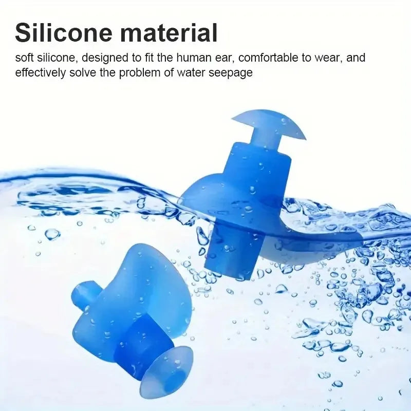 AquaGuard Silicone Earplugs – 5 Pairs for Ultimate Comfort