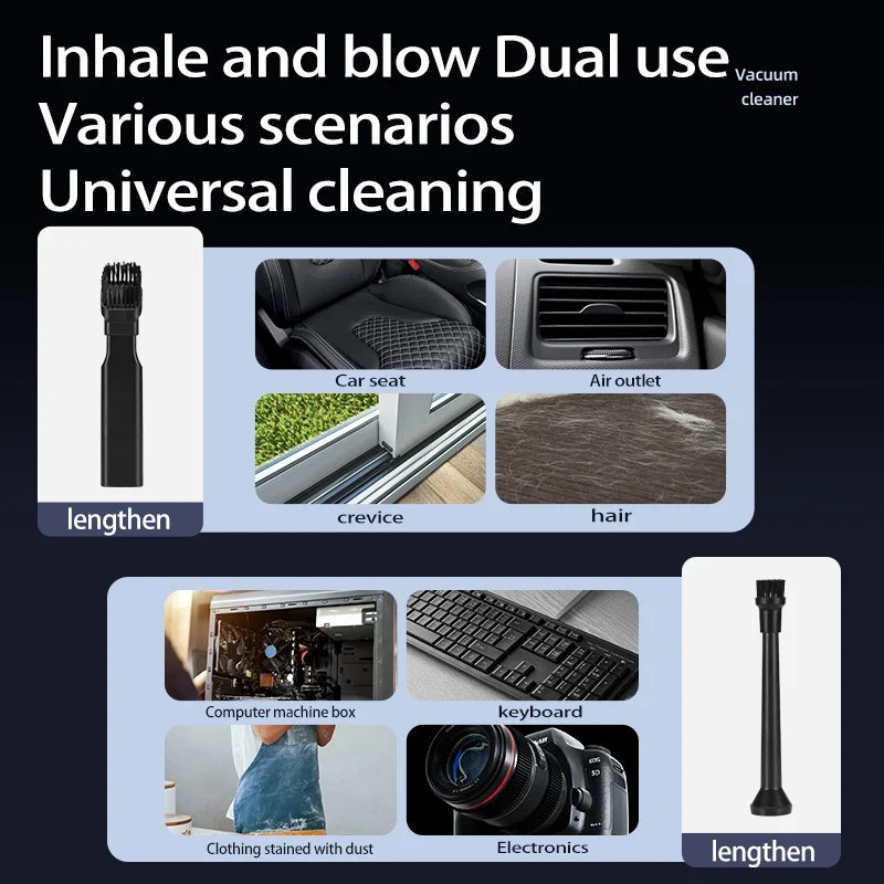 FlexiClean Cordless Handheld Vacuum – Effortless Cleaning for Home & Car