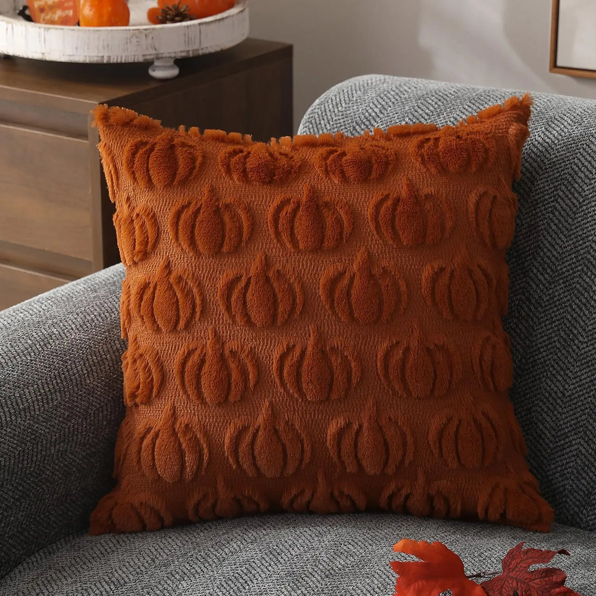 Faux Fur Cushion Cover for Autumn Decor – Soft and Cozy