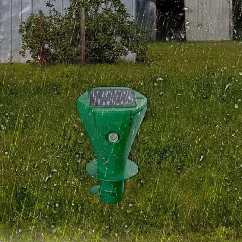 Eco-Friendly Mole Deterrent Spike with Solar Power