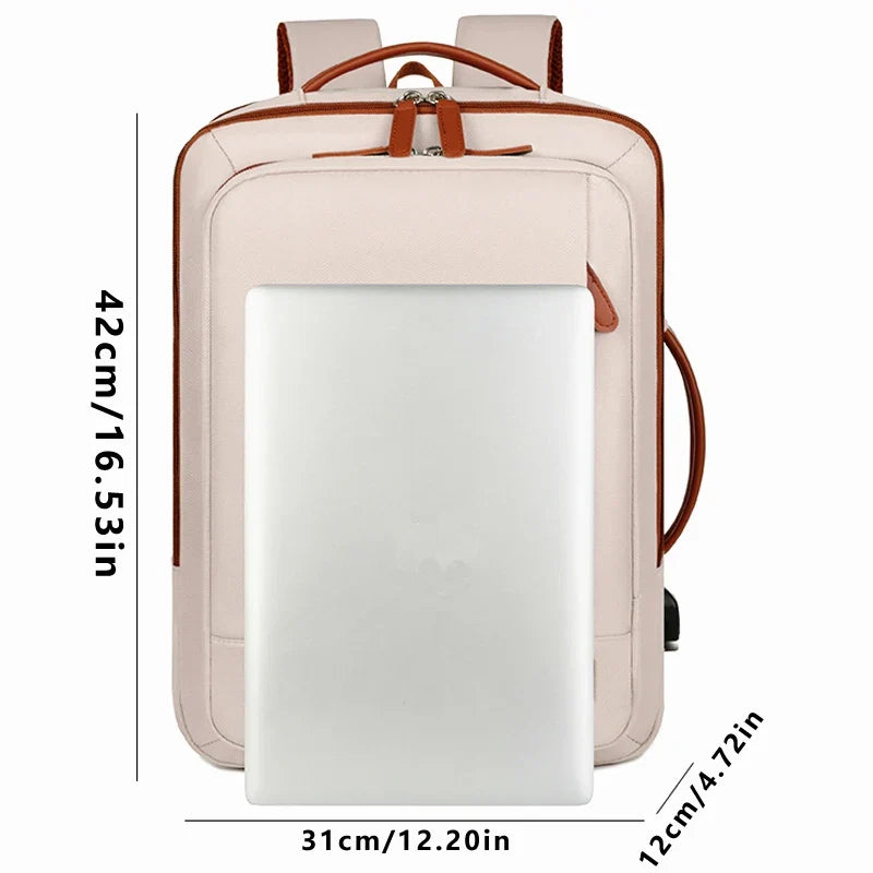 Versatile 36-55L Expandable Laptop Backpack – Perfect for Travel and Work