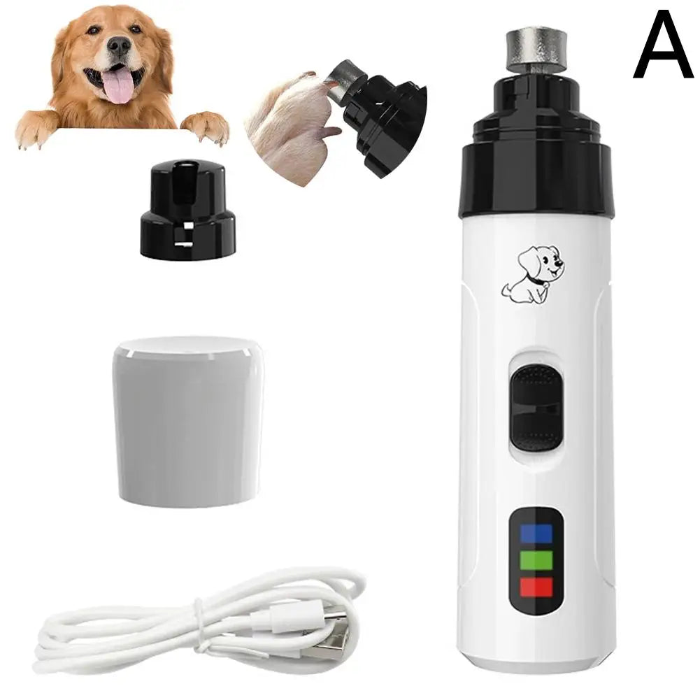 PawPerfect Rechargeable Nail Grinder – Quiet Grooming Tool for Dogs