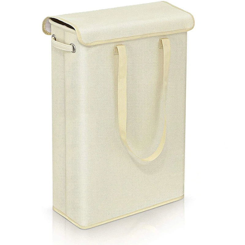 Slim 45L Laundry Basket with Lid
