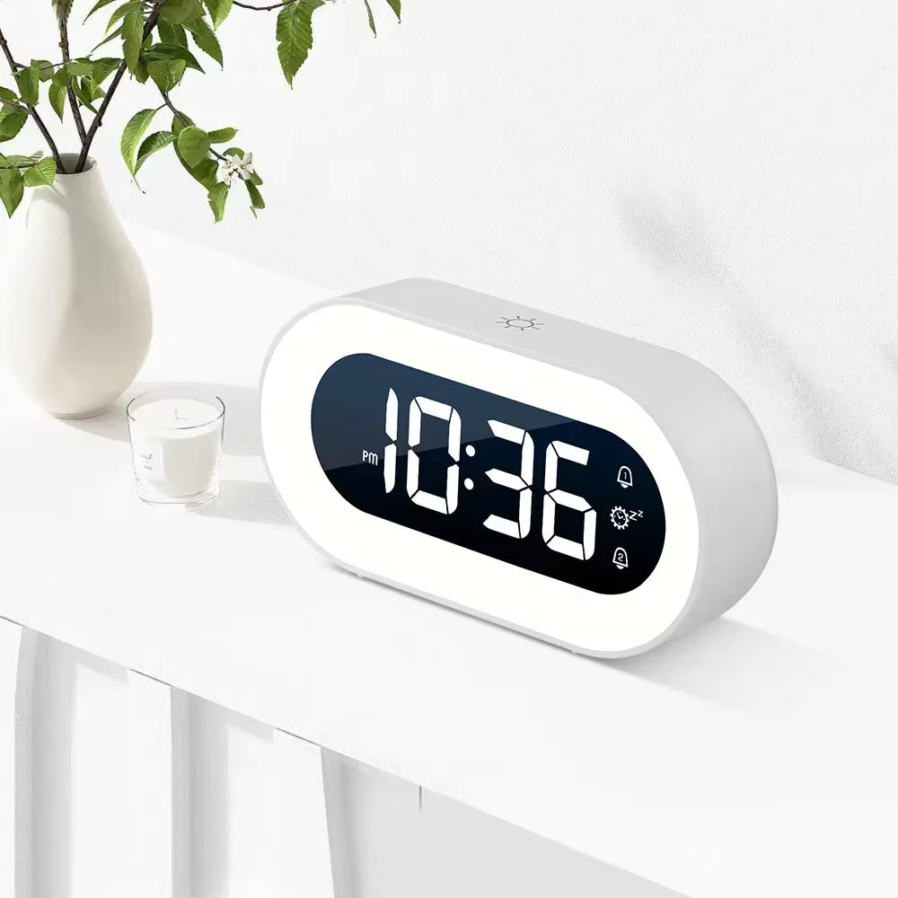 Gentle Awakening Light with Nature Sounds – Rechargeable Alarm Clock