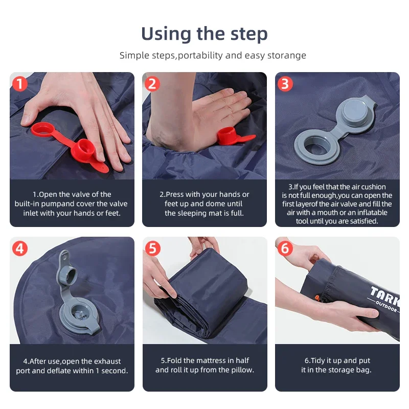 EcoRest – Portable Inflatable Sleeping Pad for Outdoor Fun