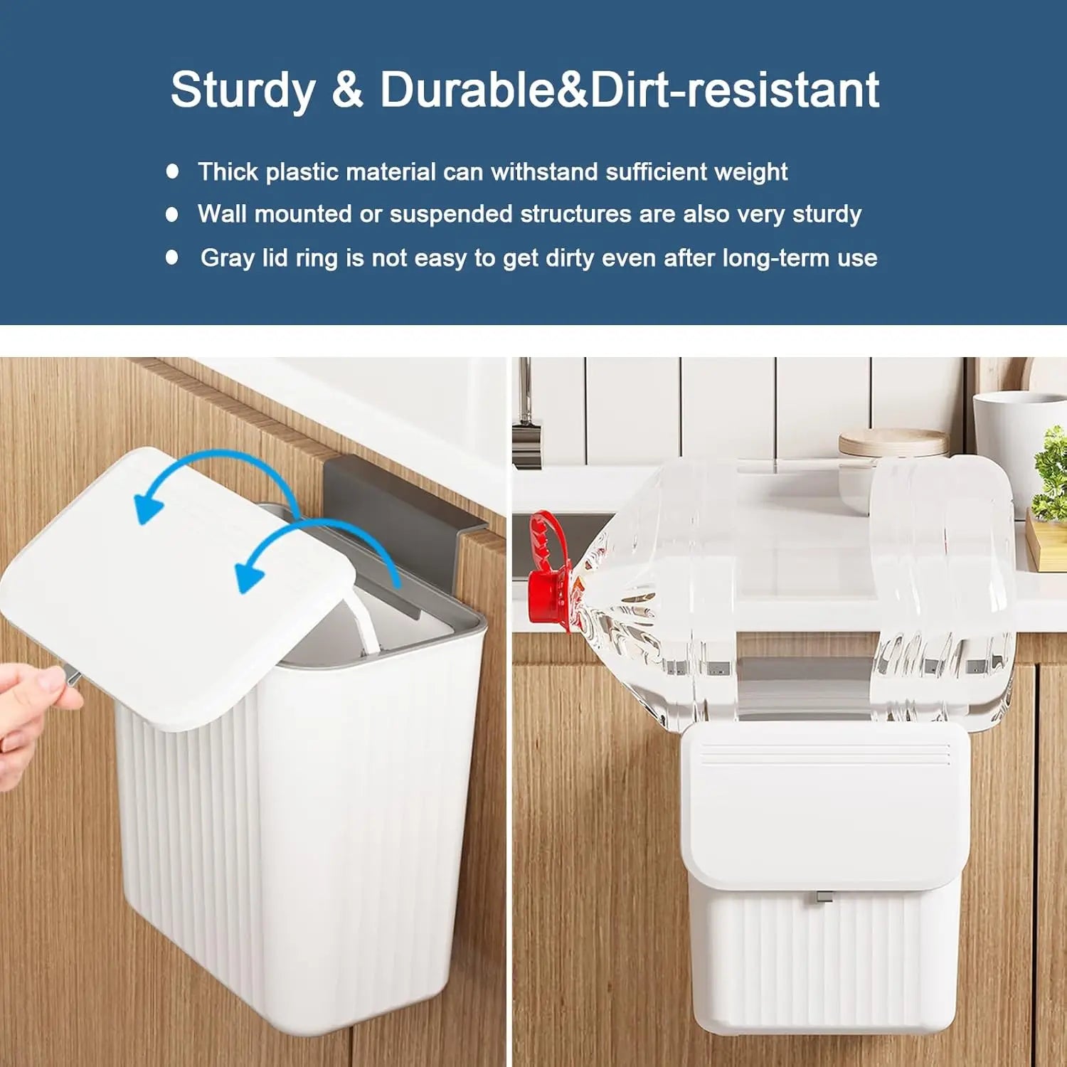 EcoMate Kitchen Waste Collector with Lid – Compact & Versatile Storage Solution