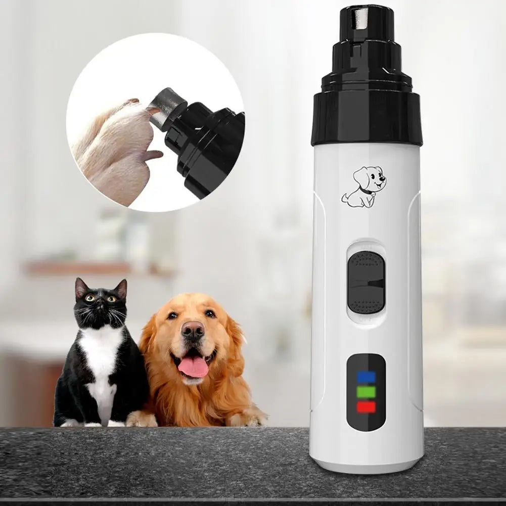 PawPerfect Rechargeable Nail Grinder – Quiet Grooming Tool for Dogs