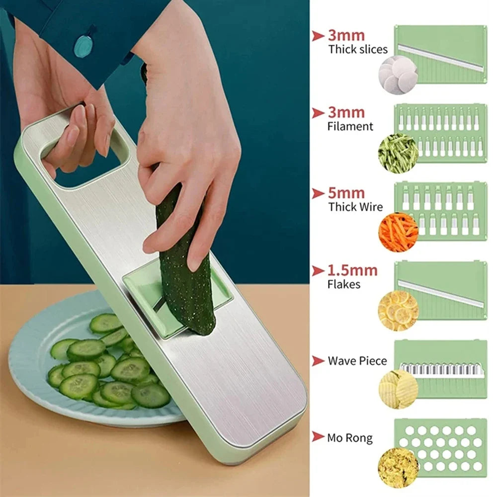 SwiftPrep Electric Vegetable Cutter & Shredder | Versatile Food Processor with Customizable Blades | Robust Kitchen Appliance for Quick Vegetable Preparation