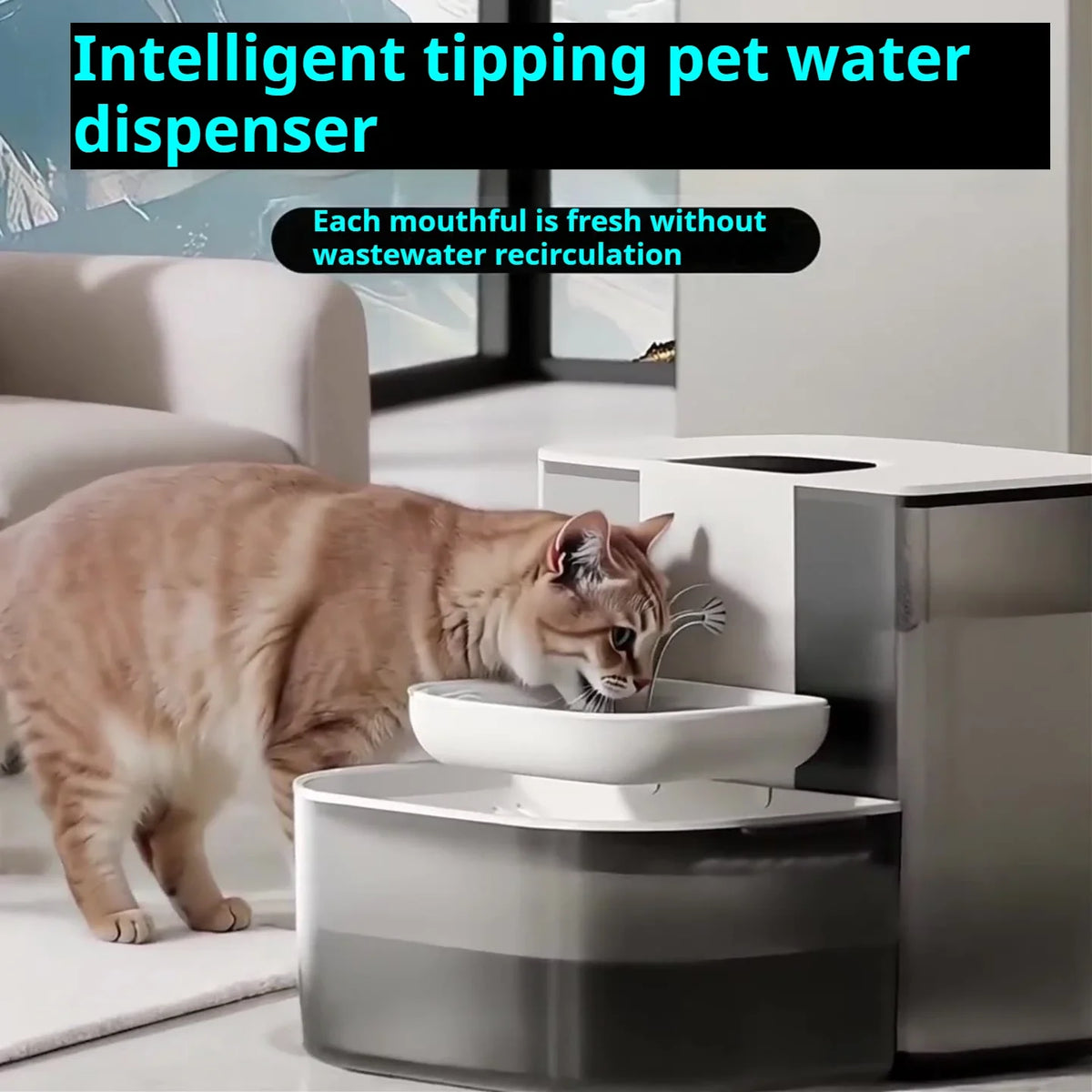 HydraMate Gravity-Fed Pet Water Dispenser – Portable Hydration Solution for Dogs