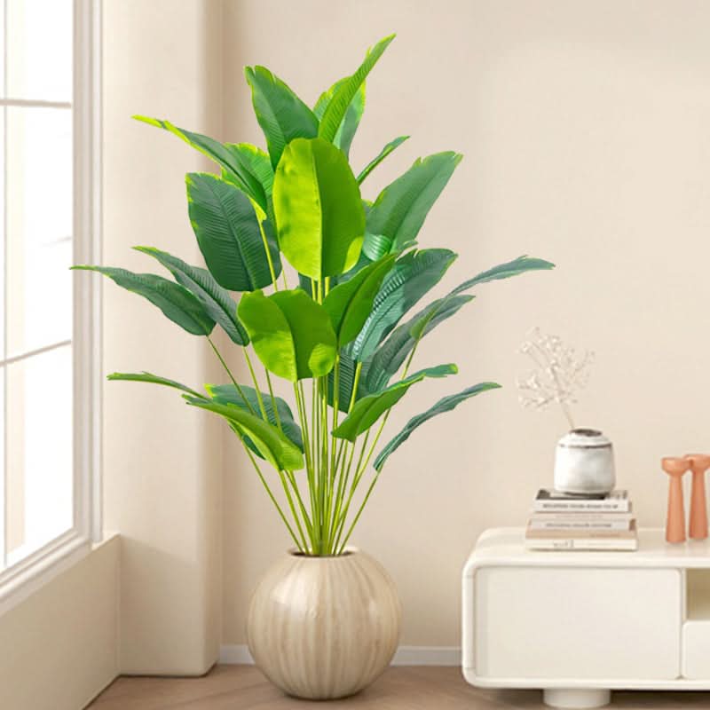 Vibrant Faux Palm Tree for Effortless Home Elegance