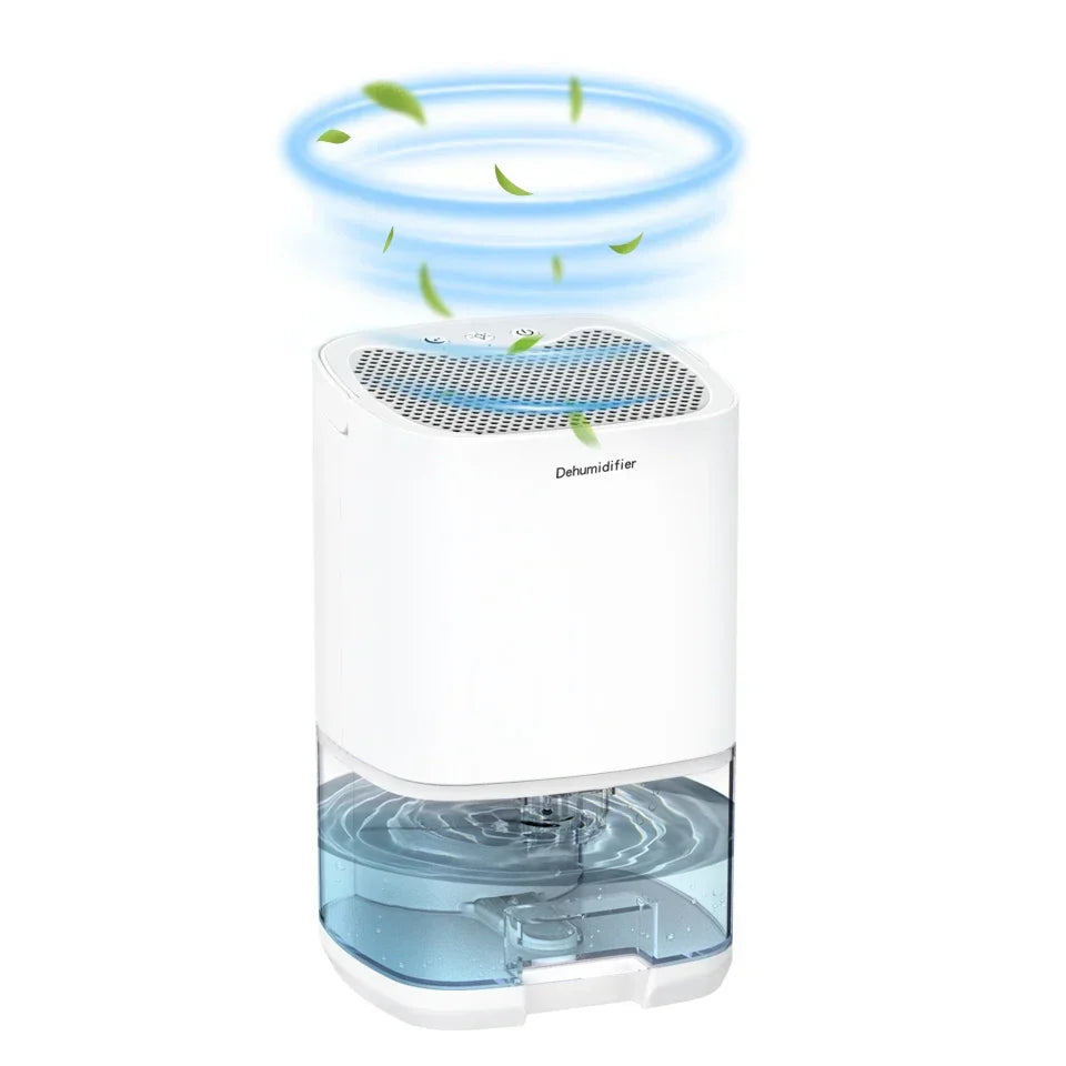Portable 1000ml 2-in-1 Dehumidifier with Air Filter and Night Light