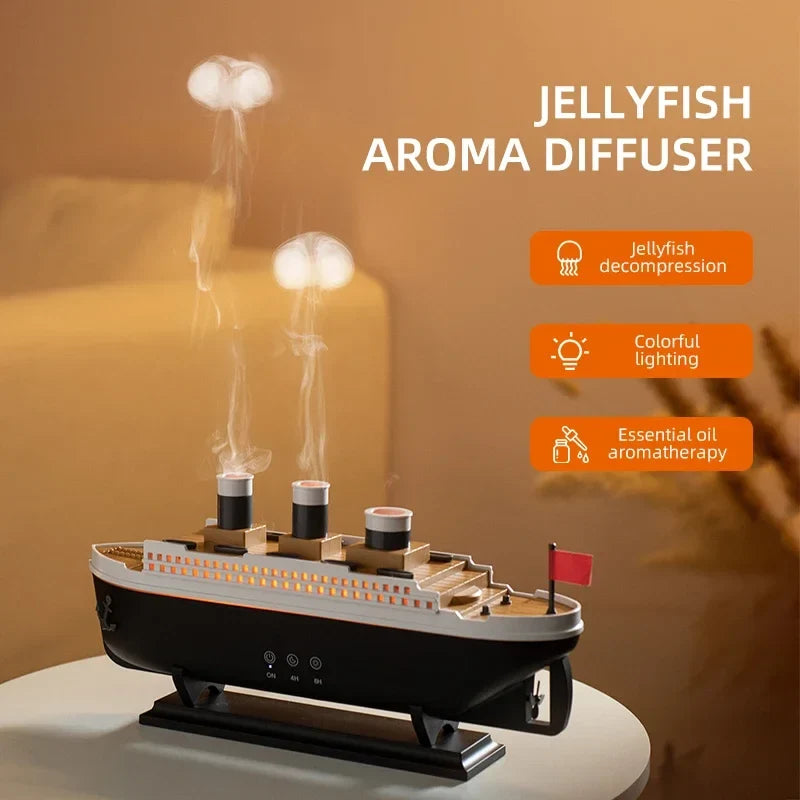 Nautical Mist Oasis - Decorative Humidifier with Jellyfish Glow