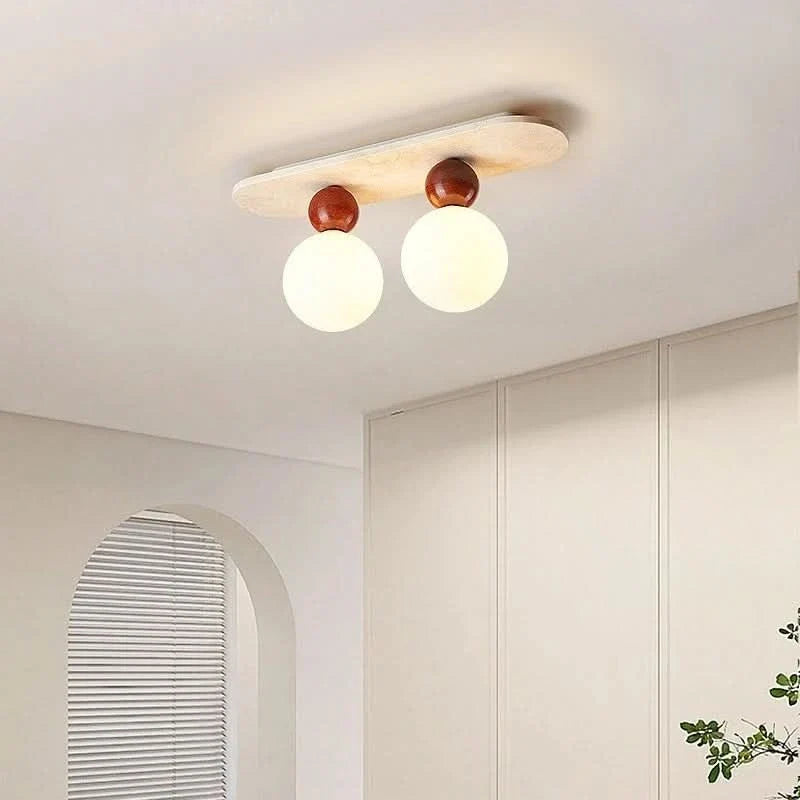 AuraGlow – Elegant Travertine-Style Ceiling Fixture for Modern Spaces