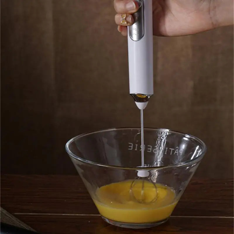 BrewMaster Electric Milk Frother & Whisk | USB Rechargeable Handheld Foam Maker for Lattes, Cappuccinos, and More