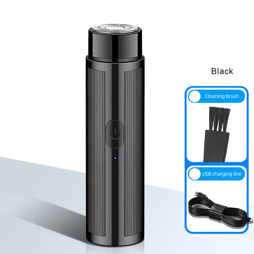 TravelMate Compact Electric Razor – Rechargeable Portable Shaver with Precision Blades